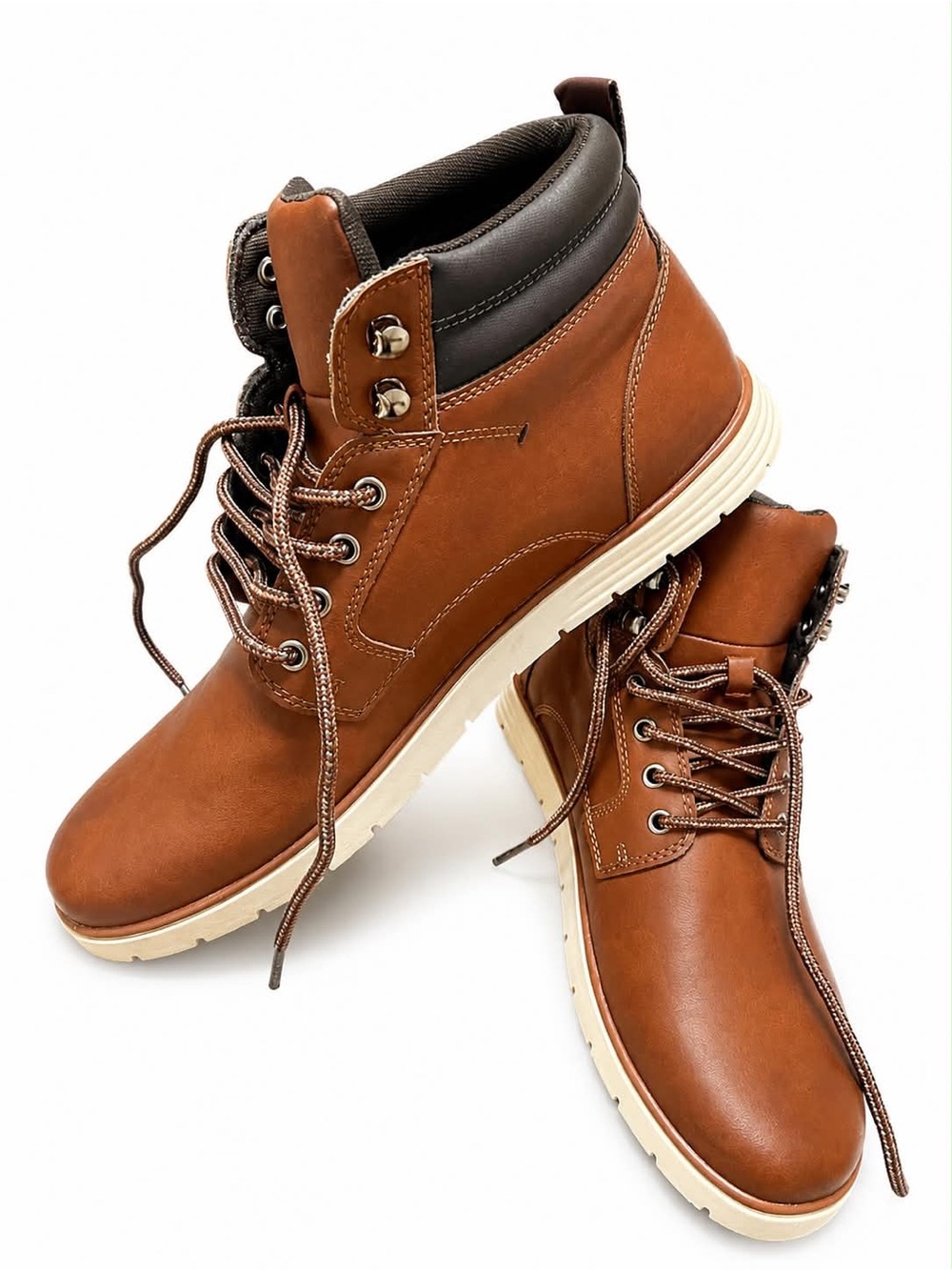 New Goodfellow & Co Men’s Brown Lace-Up Boots Size 13 NWOB Casual Work Boots